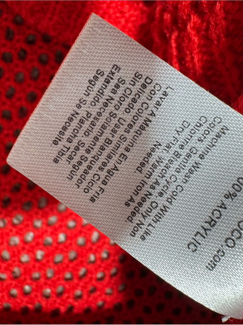 MOCO Boutique Red American Flag Patriotic Open Knit Short Sleeve Sweater Top XL - Picture 7 of 7